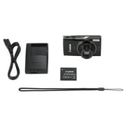 Canon PowerShot IXUS 285 HS Digital Camera 12x Zoom Black Bundle Full Accessory Kit (International Model)