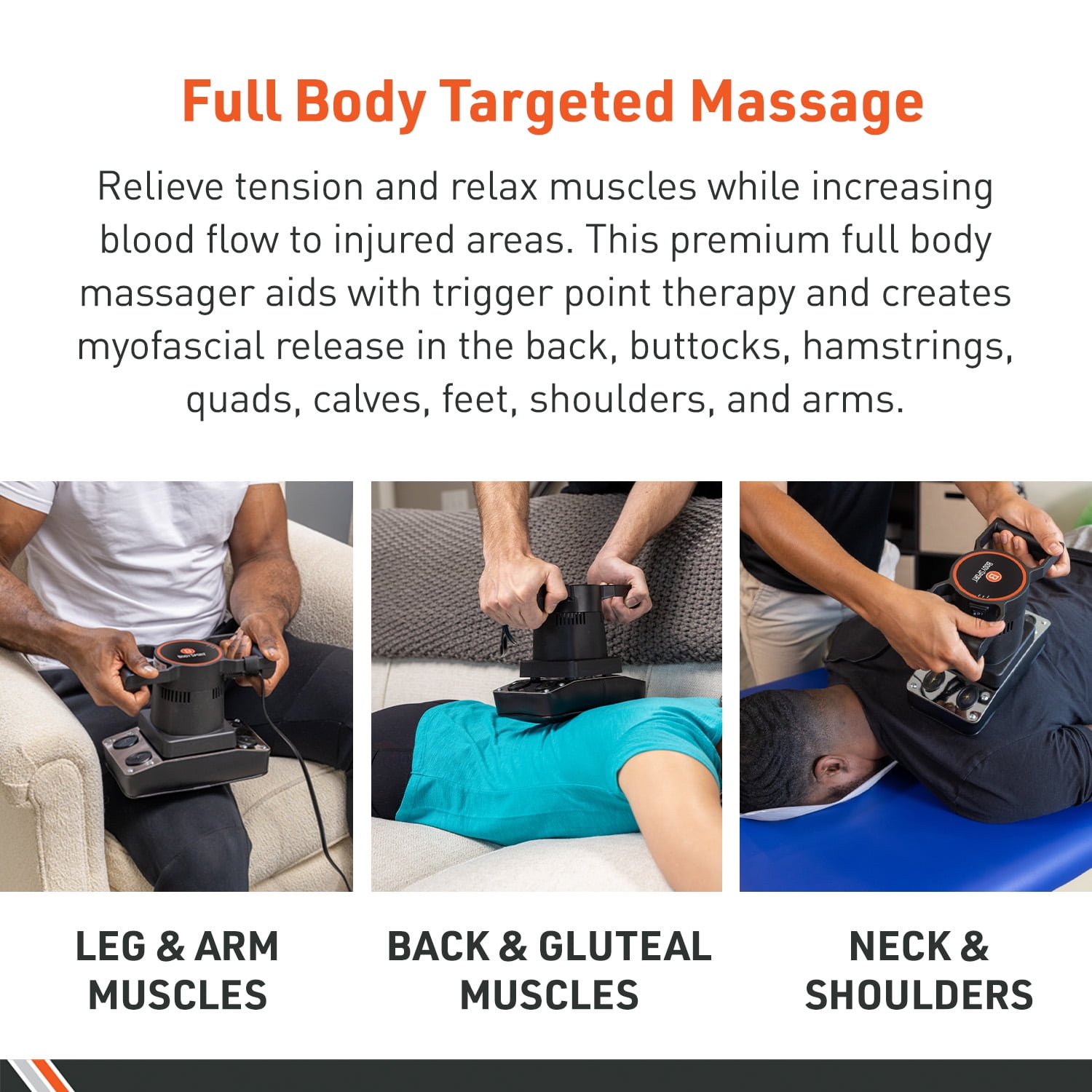 Body Sport Therapeutic Dual Speed Professional Vibrating Massager for Pain & Aching Muscle Relief – High-Powered, Effective, Chiropractic Myofascial Release Tool & Trigger Point Therapy Tool