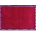 thumbnail image 1 of Ahgly Company Indoor Rectangle Abstract Pink Contemporary Area Rugs, 5' x 7', 1 of 4
