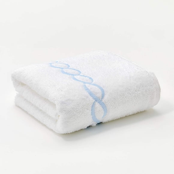 Superior 1000 Gram Egyptian Cotton Oversize 63 x 31 Bath Towel 1 Piece Blue Chain