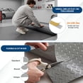 thumbnail image 6 of Garvee 5x10 FT Garage Floor Mat, 2.0mm Thick Diamond Plate PVC Flooring Roll, Heavy Duty Waterproof Non-Slip Parking Mat for Car Garage, Warehouse, Basement & Workshop, Gray, 6 of 11