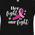 thumbnail image 4 of Inktastic Breast Cancer Awareness Her Fight is our fight Boys or Girls Toddler T-Shirt, 4 of 5