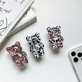 thumbnail image 4 of Huanledash Mobile Phone Finger Holder Cartoon Foldable Epoxy Sequins 3D Cute Bear Shaped Phone Grip Tok Folding Bracket for Desktop, 4 of 8