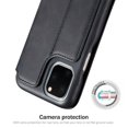 thumbnail image 5 of iPhone 11Pro 5.8 inch Case, Dteck Slim Fit Case Magnetic Flip Leather Stand Cover Built-in Card Holder For Apple iPhone 11 Pro 5.8" 2019, Black, 5 of 8
