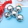 thumbnail image 4 of 10 campanillas navideñas de estrella de cinco puntas, mini campanillas brillantes y creativas, hechas a mano, pequeñas bandas navideñas (20 campanillas doradas de 4 cm + 10 m de cinta)., 4 of 8