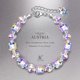thumbnail image 2 of "Un poco de romance"?Pulseras de plata esterlina para mujeres hechas con cristales de la aurora boreal, regalos del día de San Valentín para mujeres, caja de joyería incluida para G, 2 of 5