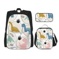 thumbnail image 1 of Balery Cute Dinosaurs Mochila Escolar 3 en 1 para Niños - Mochila Resistente con Lonchera Térmica y Estuche - Mochila Escolar para Niños y Niñas, 1 of 7