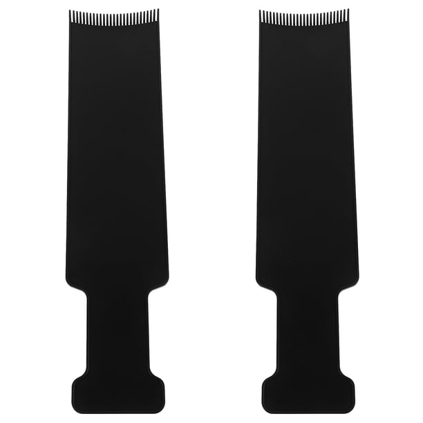 Juego de 2 peines y tableros para mechas de peluquería, herramientas para teñir el cabello en casa y en el salón, kit para mechas, peine con láminas.