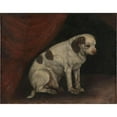 thumbnail image 2 of Anonymous 24x20 Black Ornate Framed Double Matted Museum Art Print Titled: Seated Dog, 2 of 5