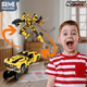 thumbnail image 4 of Juguete Bloques de Construcción 2 en 1 Rm Regalomex Carro Robot Transformable para Niños amarillo Grande, 4 of 4
