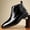 Black, variant on Men's Business Ankle Boots, Comfortable and Stylish for Corporate Events, Weddings, Daily Wear, Indoor and Outdoor Use, Autumn Versatile Formal Footwear