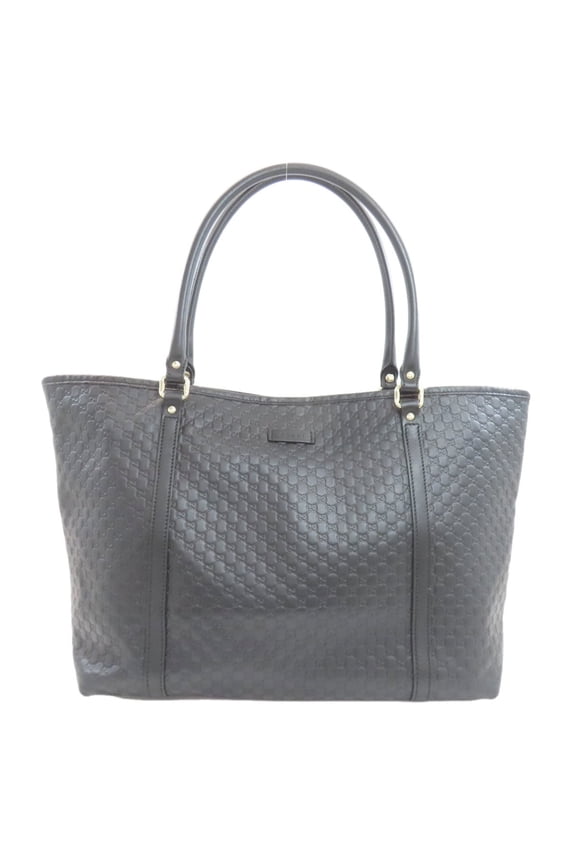 Pre-Owned Gucci 449647 Outlet GG Signature Microssima Tote Bag Calfskin Women's GUCCI