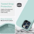 thumbnail image 4 of Compatible with iPhone 14 Pro Case, [Upgraded Thickened Liquid Silicone] [Soft Anti-Scratch Microfiber Lining] Shockproof Full Body Protective Case for iPhone 14 Pro 6.1 inch - Mint, 4 of 13