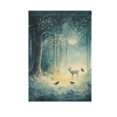thumbnail image 6 of Yayeee Garden Flag 28" x 40" Double Sided Outdoor Yard Lawn Holiday Decorations, Night Forest Scene, 6 of 6
