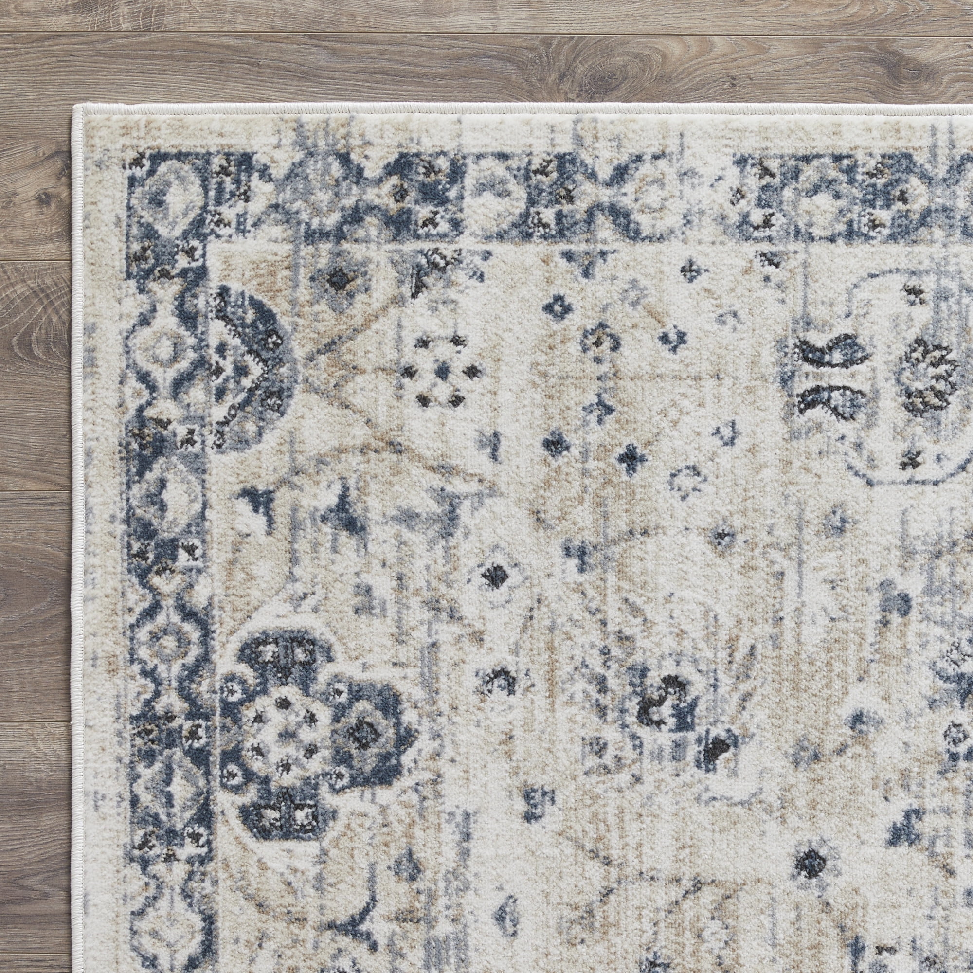Loomaknoti Kehleigh Aylesh 9' x 12' Blue Oriental Indoor Area Rug