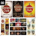 thumbnail image 2 of Letreros de hojalata vintage de ron Havana de Putuo Decor, placa retro de metal, pegatinas para pub, club, cueva de hombre, bar, decoración de pared, 2 of 5