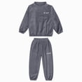 thumbnail image 2 of Gerichy Fleece Pajamas for Toddler Girls Boys Winter Furry Outfits Crewneck Sweatshirt + Pants Fuzzy Pajama Set Soft Plush Clothes 2T-12T, 2 of 4