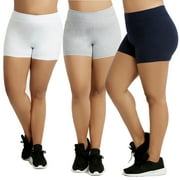 Sofra Ladies Cotton 12" Outseam Shorts Plus Size