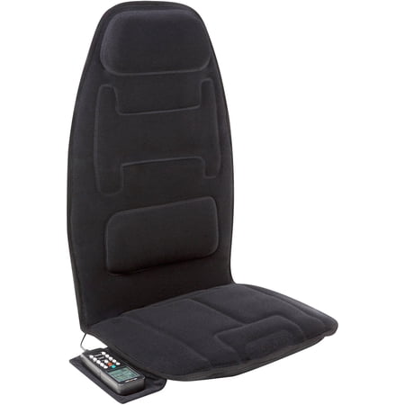RelaxZen 60-2910P Massage Seat Cushion, Black