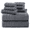 Cool Grey, variant on Casa Platino Towel Set of 8– 100% Ring-Spun Cotton, 2 Large Bath Towel, 2 Hand Towels & 4 Wash cloths, Quick Dry & Long-Lasting, Perfect for Family Bathrooms – Cool Grey