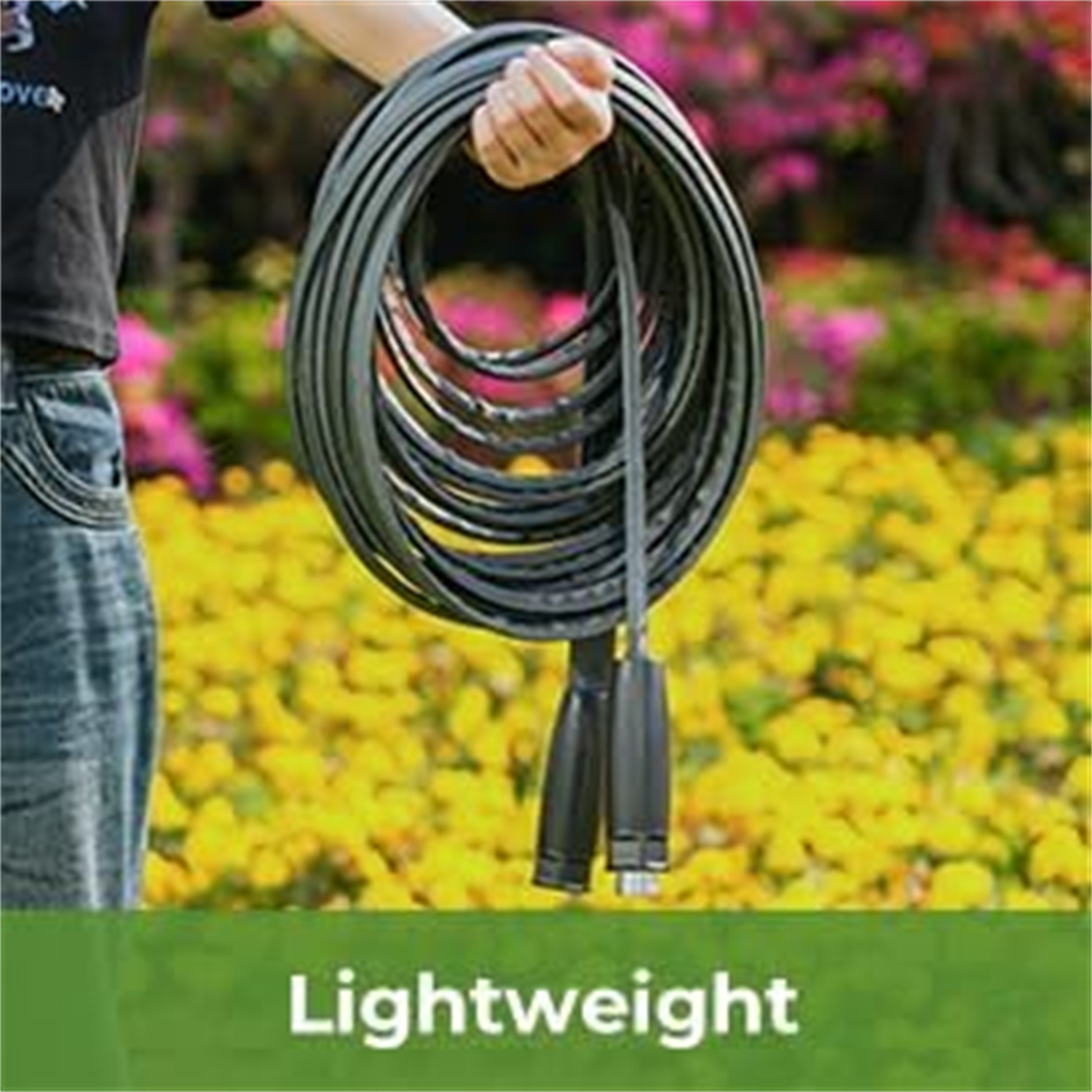 "LINEX Lightweight Garden Hose 100 ft Ultra Flexible, Kink-Free for Outdoor Water Hose Non-Expanding, Burst-Resistant, Heavy Duty RV Hose 5/8 inch "