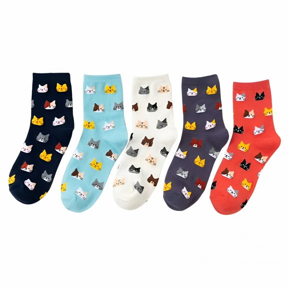 TELOLY Women'S Cat Socks Cat Gifts Cute Animal Socks Gifts for Women