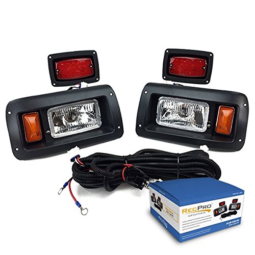 NEW RecPro CLUB CAR DS GOLF CART HALOGEN LIGHT KIT w/LED TAIL LIGHT