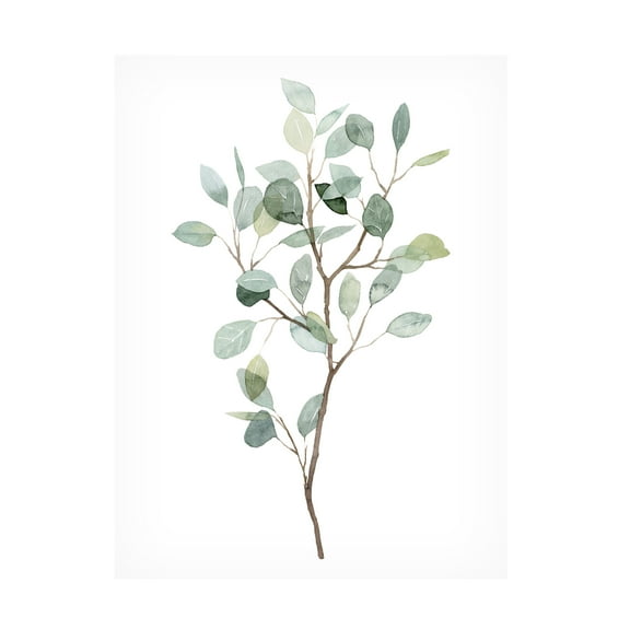 Grace Popp 'Seaglass Eucalyptus I' Canvas Art