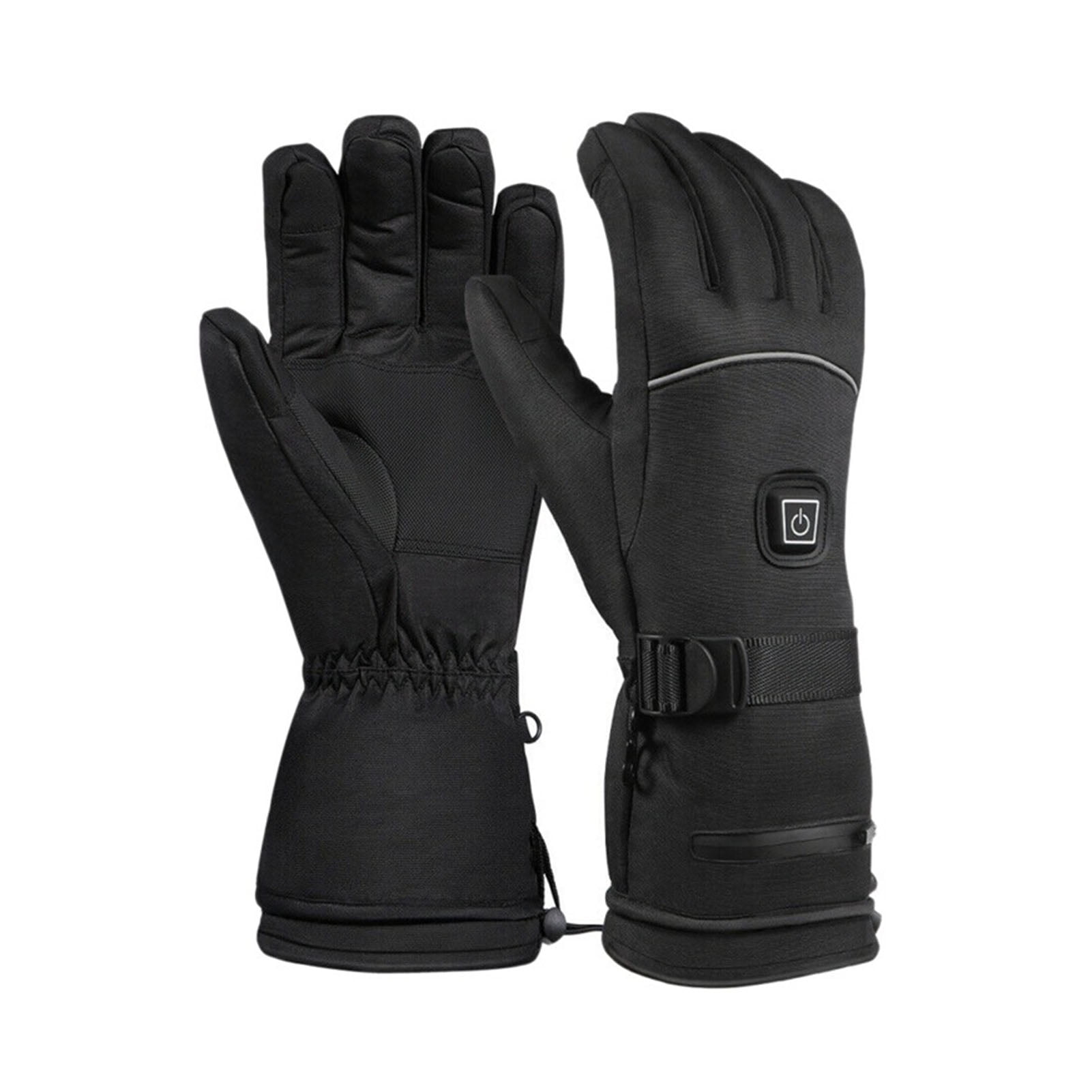 Electric Heated Gloves Battery Operated Winter Ski Gloves Waterproof Touchscreen Warming Gloves for Outdoor Motorcycle Hiking
