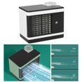 thumbnail image 4 of Ventilador de escritorio LED de color perfecl 3 velocidades USB Personal 2 en 1 humidificador de Aire Blanco, 4 of 8