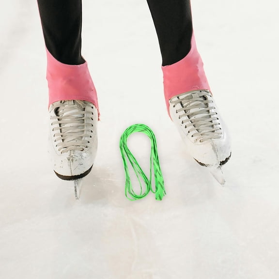 Raindrops Versatile Ice Hockey Laces Light Green Stylish Adjustable 1Pair