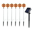 thumbnail image 4 of 6-Pack Pumpkin Solar Lights for Outdoor Halloween Decorations for Pathway Yard Party Decor, 4 of 10