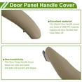 thumbnail image 4 of Cubierta de recorte de tirador de panel de puerta del lado del conductor delantero y lado del pasajero trasero izquierdo para BMW X3 F25 2010-2016 Beige ABS PC 1 Pc, 4 of 6