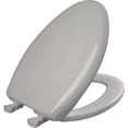 thumbnail image 1 of Asiento de Inodoro Bemis Clásico Colores Cierre Lento Alargado Plata, 1 of 6