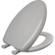 thumbnail image 1 of Asiento de Inodoro Bemis Clásico Colores Cierre Lento Alargado Plata, 1 of 6