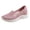 Pink, variant on NOKIO Walking Shoes for Women S𝗅ip On Sneakers Breathable Knit Mesh Shoes with Soft Sole, Closed Round Toe Sneakers Comfortable Hands-Free L𝗈afers Shoes Wide Width Lightweight Sport Shoes