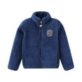 thumbnail image 3 of Cethrio Outerwear Coats for Toddler Girls Clearance Solid Christmas Gifts Long Sleeve Warm Kids Navy Fall and Winter Clothes Size 6-7Years, 3 of 7
