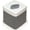 Platinum, variant on Plastic Cube Tissue Box Cover, Semi-Gloss Finish, White