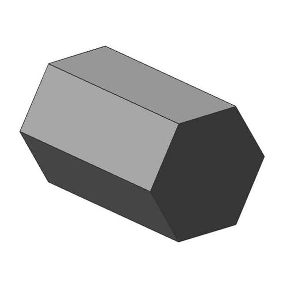 Manufacturer Varies Carbon Steel Hex Bar,6 ft L,7/16 in W 14H.437-72