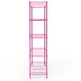 thumbnail image 5 of Ktaxon 5-Tier Wire Shelving Unit, Steel Storage Rack for Garage Office Kitchen Barbie Pink, 30" W x 14" D x 60" H, 5 of 17