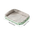 thumbnail image 3 of Pet Bed,Soft Orthopedic Warm Sofa Mat Crate Pad All Season Cozy Washable Non-Slip For Kennel Indoor Living Room Sleeping Resting,23.62x17.72 Inch,Green, 3 of 6