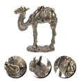 thumbnail image 3 of Copper Camel Figurine Metal Animal Statue Table Decor Book Shelf Decor for Home Office, 3 of 8