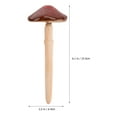 thumbnail image 4 of Howooi 2pcs Ceramic Garden Mushrooms Figurine Miniature Flower Pot Lawn Ornaments, 4 of 8