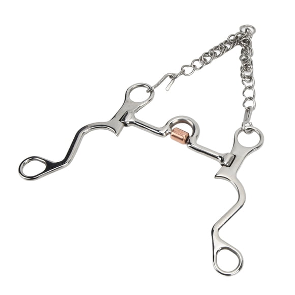 Jointed Pelham Bit, Carving Stainless Steel Horse Bit Exquisite Design for Horse Riding for Equestrian Performance 120MM