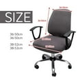 thumbnail image 3 of AIGIA Computer Office Chair Cover Stretch Elastic Slipcover 2 Piece Stretchable Knitted Universal Computer Chair Seat Cover, 3 of 21