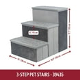 thumbnail image 7 of TRIXIE 3-Step Foldable Velour Pet Stairs with Storage, Gray, 7 of 7