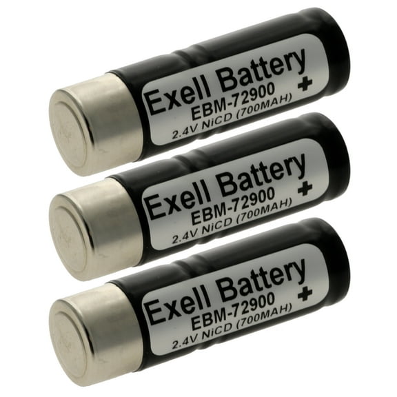 3x MED 2.4V Battery Fits AMED3197, B11027, HL72900, MNC729, AS11027, OM11027