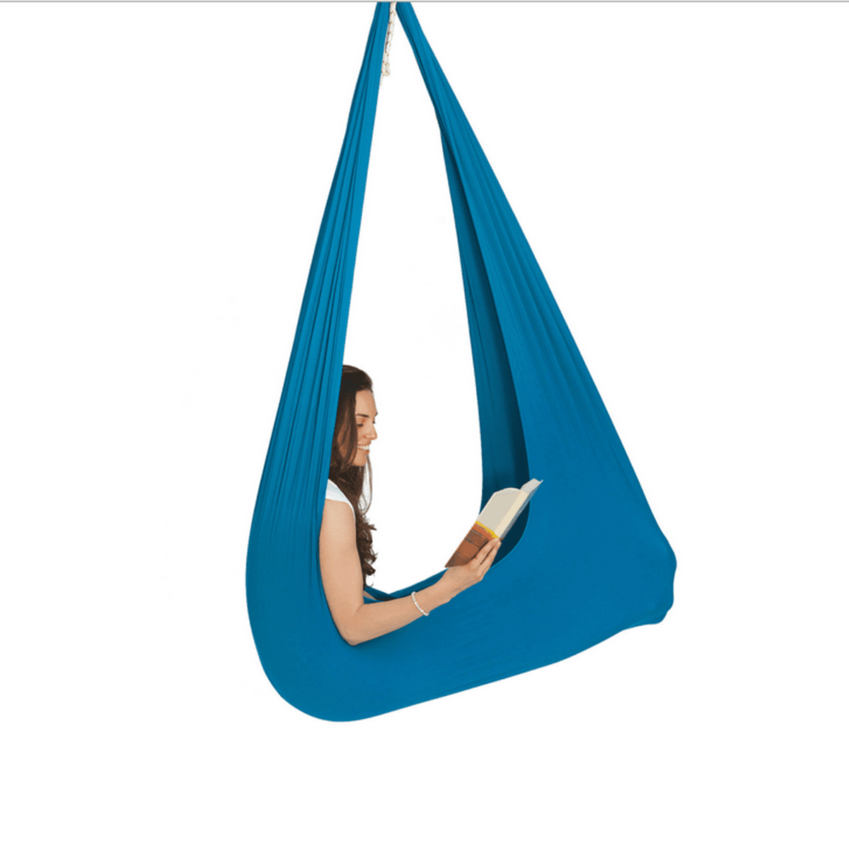 Aspergers Lycra Snuggle Swing Cuddle Hammock for Children with Autism Ideal for Sensory Integration Up to 77lbs, Green Quility Indoor Therapy Swing for Kids with Special Needs ADHD 