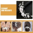 thumbnail image 3 of unbranded 2Ud De Plateada Con Hojas Falsas Para Novias Y Eventos Formales, 3 of 8