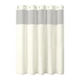 thumbnail image 1 of Cortina de ducha resistente y multifuncional, accesorio de baño para hotel, poliéster. Crema, 1 of 9